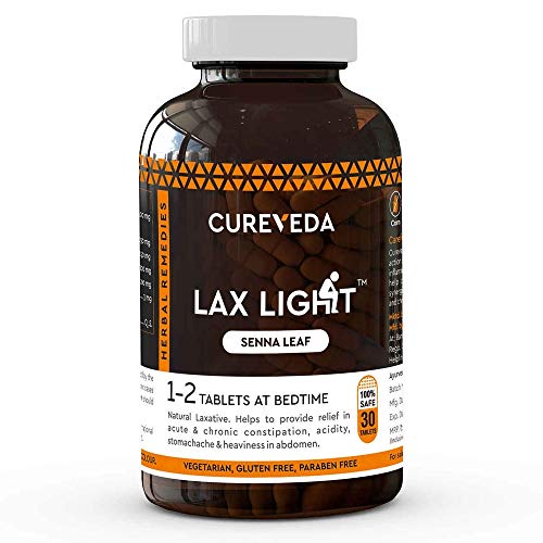 Cureveda Herbal Lax Light Senna Leaf 30 Tablets