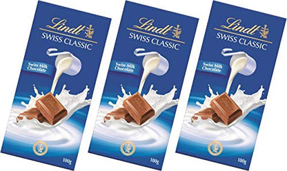 Lindt Swiss Chocolate - Milk, 100g Carton