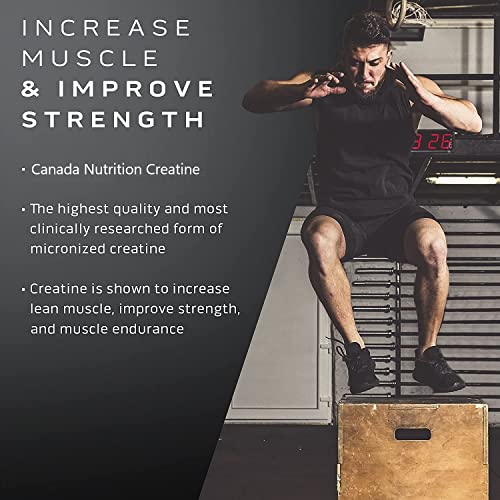 Canada Nutrition Creatine Monohydrate, [100 Servings, Powder, Pineapple], Strength, Reduce Fatigue, 100% Pure Creatine