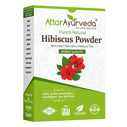 Attar Ayurveda Hibiscus powder for hair growth (100 Grams)