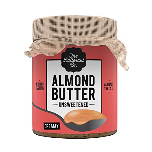 The Butternut Co. Natural Almond Butter (Creamy) 200g | 24g Protein | 100% Almonds | No Salt | Gluten Free | Vegan