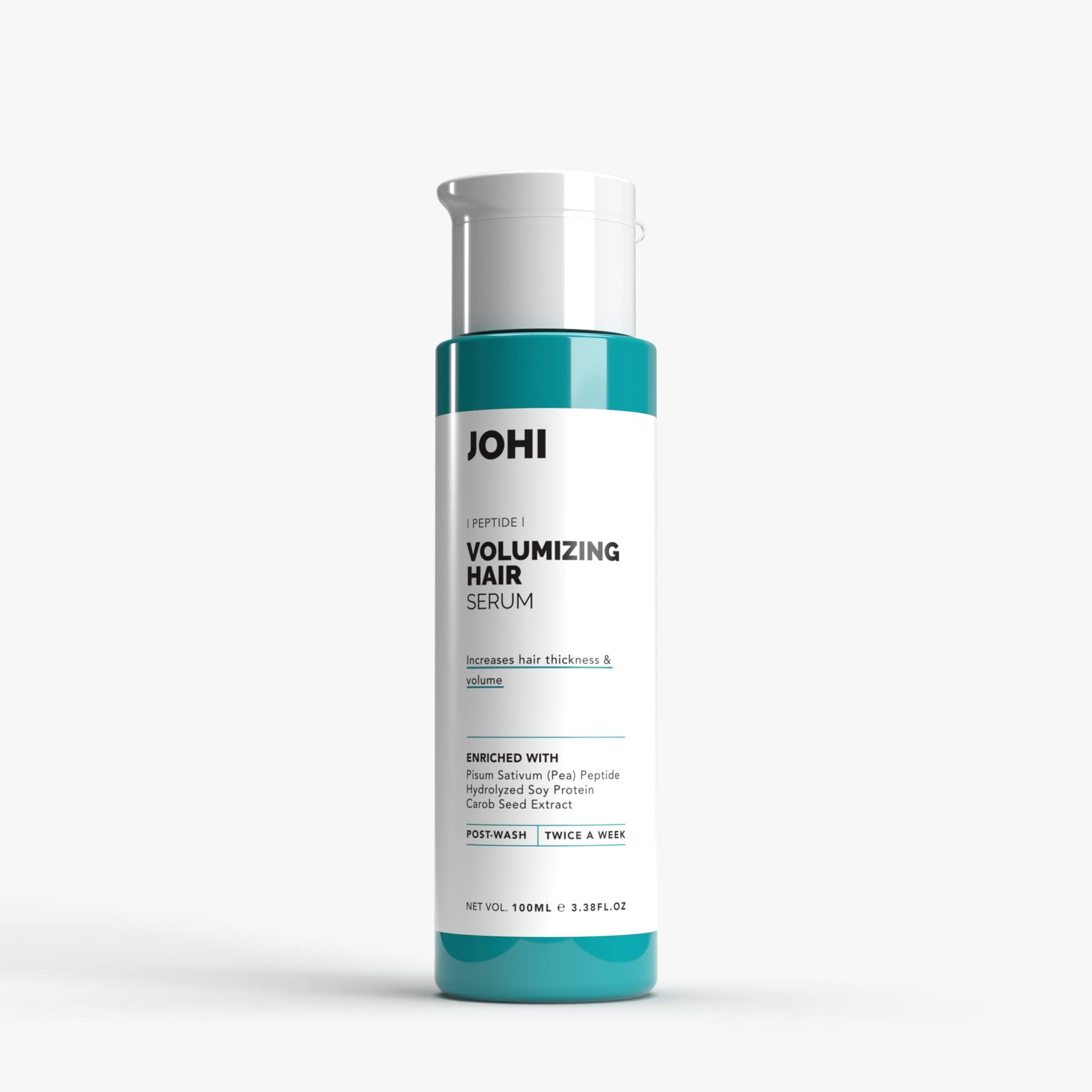 Johi Volumizing Hair Serum, Adds Volume & Shine, Lightweight & Non greasy, Enriched With ACB Pisum Snd Keranutri™, Suitable For All Hair Types, 100 ml