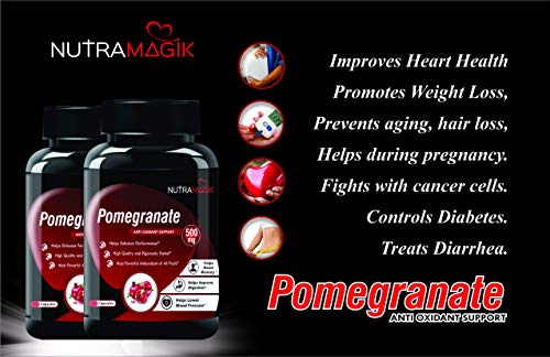 Nutramagik Pomegranate Fruit Extract Rich Anti-oxidants for Healthy Body -60 capsules