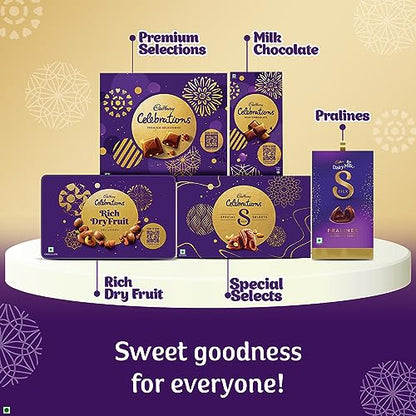 Cadbury Celebrations Rich Dry Fruit Collection Chocolate Gift Box, 177 g