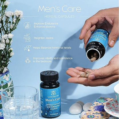 VANN MANTRA Men's care Herbal Capsules for Strength & Stamina For Daily Health and Wellness - 60 Capsules, 1000 MG Each