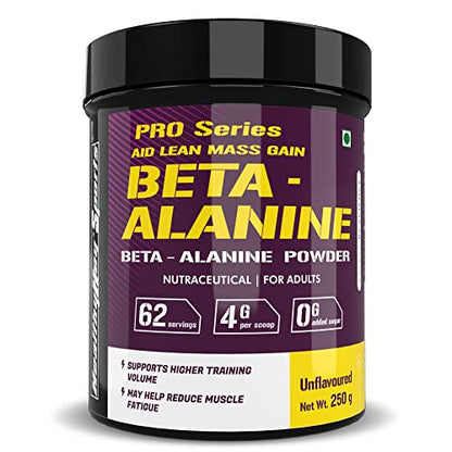 HealthyHey Sports - Beta-Alanine Powder for Endurance - 250 gram (250)