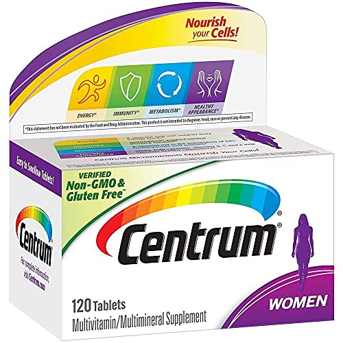 Centrum Silver Multivitamin Multimineral Supplement for Men's & Women's 120 Tablets (Combo Set)