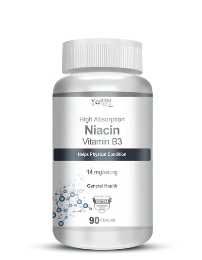 Vokin Biotech Niacin Vitamin B3 90 Veg. Capsules