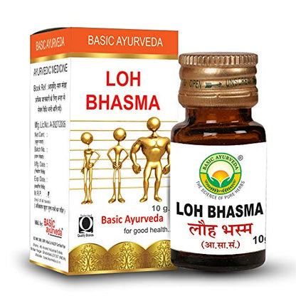 BASIC AYURVEDA Loh Bhasma 10 Gram | A Powerful Blend Of Natural Ingredients