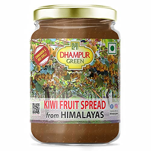 Dhampure Speciality Natural Kiwi Fruit Spread, 300g | Spread from Himalayas, No Added Color, Preservatives, Fresh Fruits of Himalayas