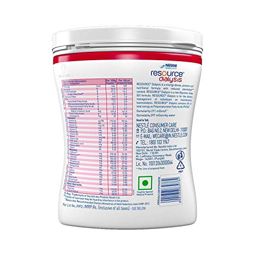 Nestle Resource Dialysis 400g Pet Jar Pack (Vanilla Flavour)