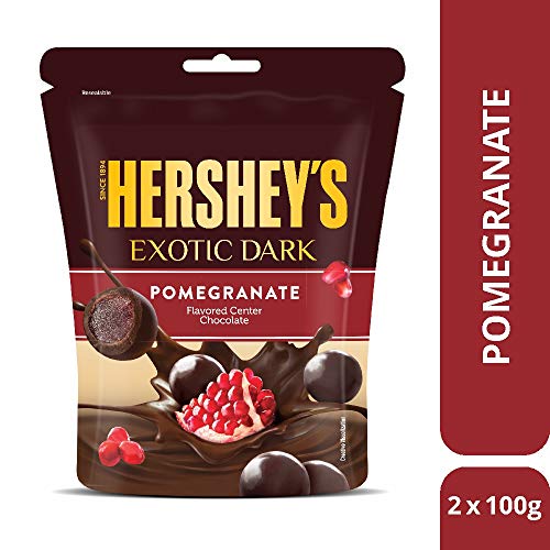 Hershey's Exotic Dark Chocolate Pomegranate, 100g (Pack of 2)