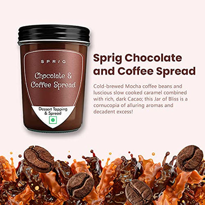 Sprig Chocolate and Coffee Spread | Mocha and Cocoa Caramel, 290g