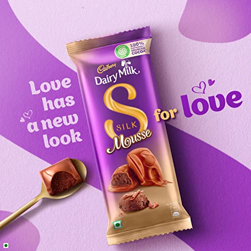 Cadbury Dairy Milk Silk Mousse Chocolate Bar, Pack of 3 x 116g