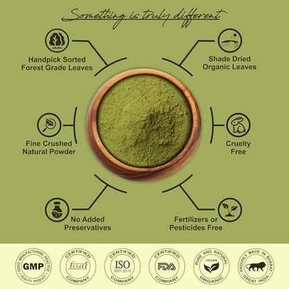 IYUSH Herbal Ayurveda Parijat Leaves Powder – 250gm | Harsingar Leaves Powder | Parijat Powder | Harsingar Powder