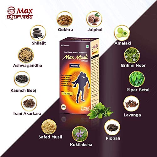 Max Ayurveda King For Men - 60 Capsules