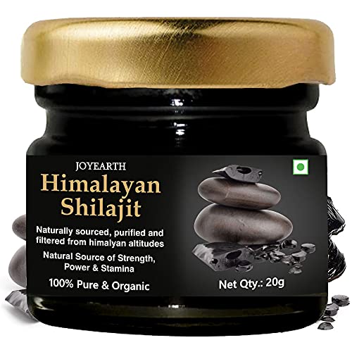 JOYEARTH Shilajit Resin, Shilajeet Resin, Himalayan Shilajeet Resin, Himalayan Shilajit Shilajeet, 20 Gms