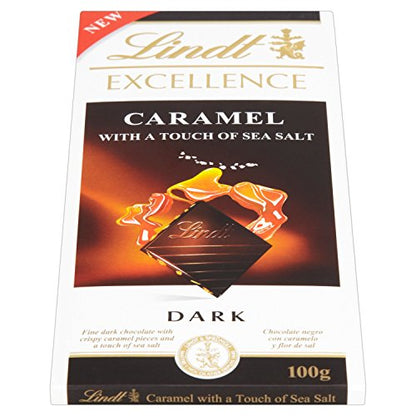 Lindt Excellence Dark Chocolate, Caramel, 100g