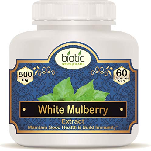 Biotic White Mulberry Leaf Extract 500mg - 60 Veg Capsules