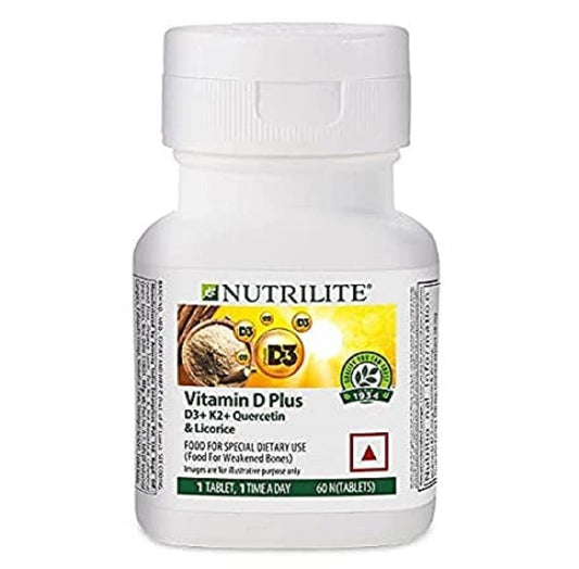 Nutrilite Vitamin D Plus 60 N tablets and colourful hair/head band ASSORTED] - COMBO