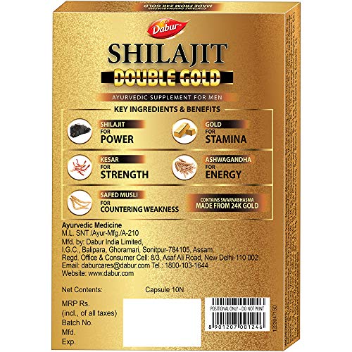 Dabur Shilajit Double Gold - 10 Capsules