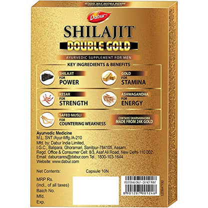 Dabur Shilajit Double Gold - 10 Capsules