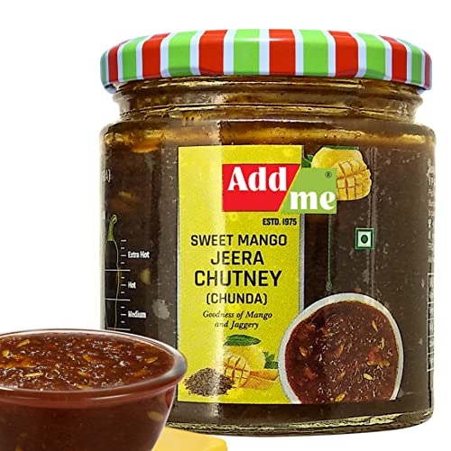 Add me Home Made Sweet Mango Jeera Chutney 200gm khatti meethi Chutney Without Oil Chunda Pickle