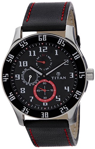 Titan Octane Analog Black Dial Men's Watch-NL1632SL03