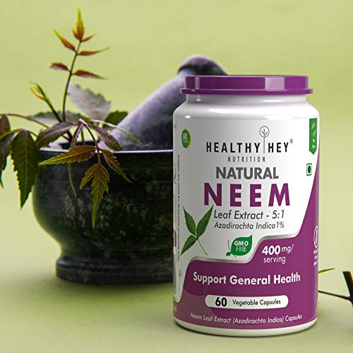 HealthyHey Nutrition Neem Leaf Extract (Indica), 60 Veg. Capsules