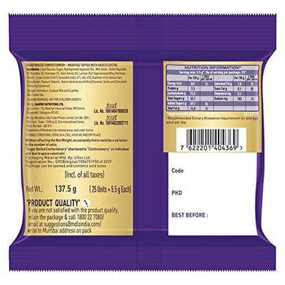 Cadbury Choclairs Gold Candy, 137 g|25 Pieces - 5.5 g Each