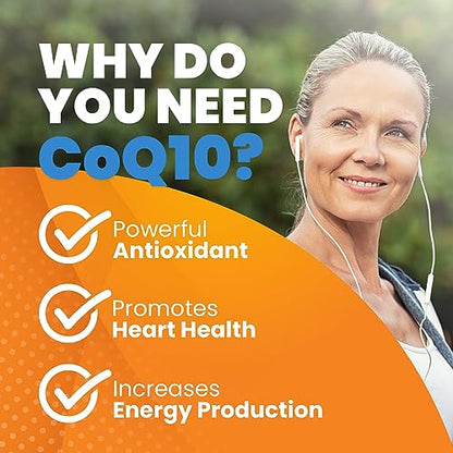 Doctor's Best High Absorption CoQ10 with BioPerine, Non-GMO, Gluten Free, Naturally Fermented, Veganlth and Energy Production, 400 mg, 180 Veggie Caps