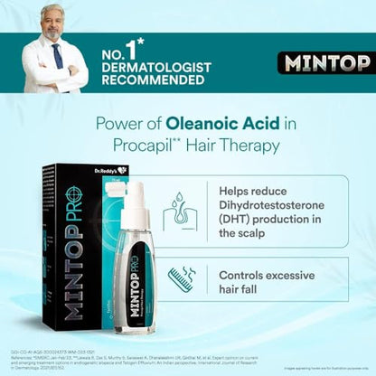 Dr. Reddy's Mintop Pro Hair Serum fortified with Procapil & Redensyl helps reduce hair fall for both Men & women - 75ml