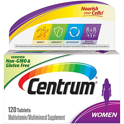 Centrum Women Multivitamin and Multimineral 120 Tablets