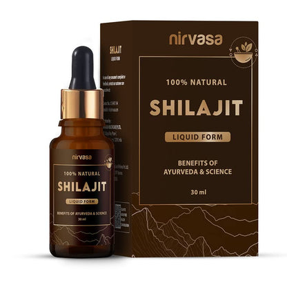 Nirvasa Pure Shilajit Liquid, Ayurvedic, Raw Shilajit for men - 30 ml X 1