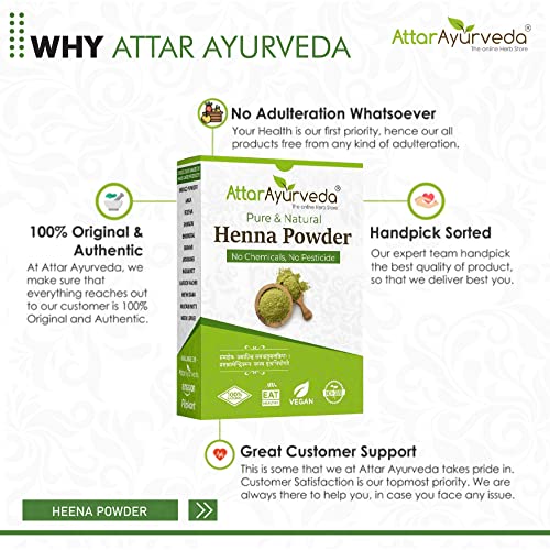 Attar Ayurveda Natural Henna powder for hair (800 gm)