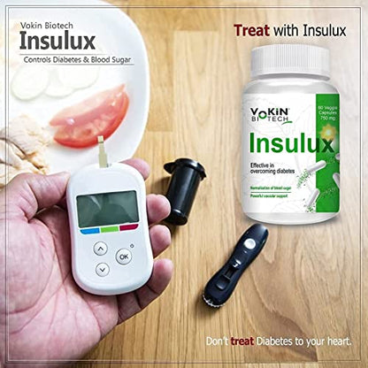 Vokin Biotech Herbal Insulux, 750mg (60 Capsules)