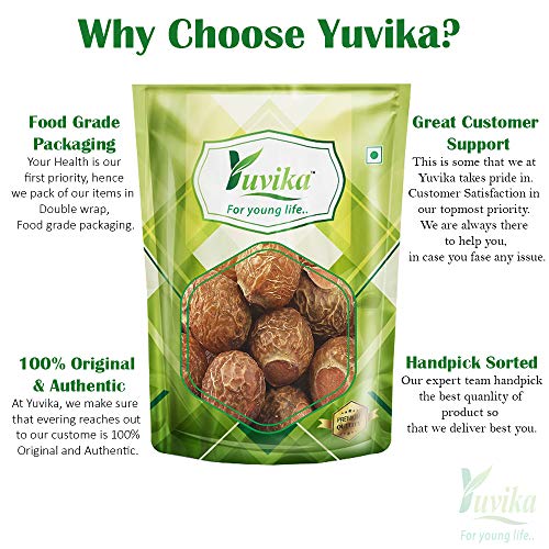 YUVIKA Reetha - Ritha - Sapindus Mukorossi - Soapnuts (100 Grams)