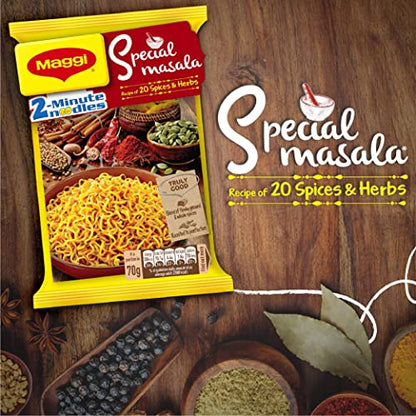 Maggi 2-Minute Special Masala Instant Noodles, 70g (Pack of 12)