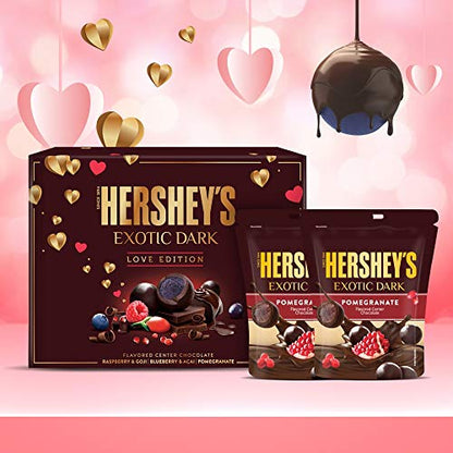 Hershey's Exotic Dark - Love Edition Valentine Day Chocolate Gift Pack (Pomegranate), 200g