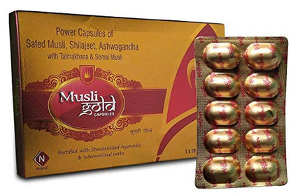 Nukind musli gold with ashwagandha shilajeet 30 capsules