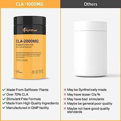 MyFitFuel CLA 2000mg, (180 Softgels), Supplement For Men & Women