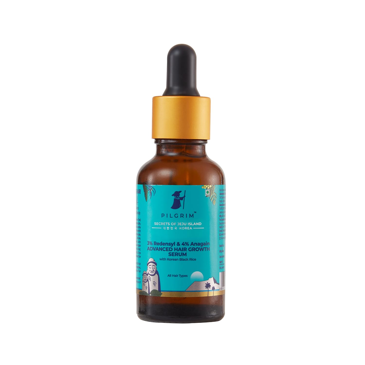 Pilgrim Redensyl 3% + Anagain 4% Advanced Hair Growth Serum With Natural Ingredients For Unisex, 30ml