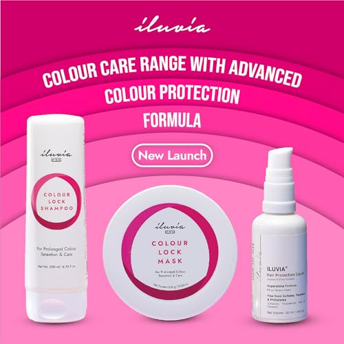 iluvia Hair Protection Serum - Coarse, Damaged, Very Frizzy Hair - with Heat & Sun Protection - ThicCurly, Processed Hair 50ml (Heat Protection Serum)