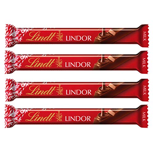 Lindt Lindor Smooth Milk Chocolate 4 Pack, 4 x 38 g