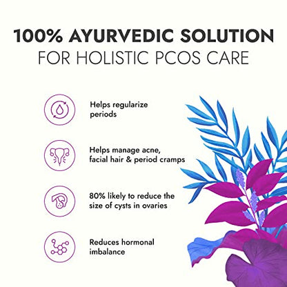 Kapiva PCOS Care Tablets - For Healthy Cycles | Manages PCOS in 3 Months | 60 Caps