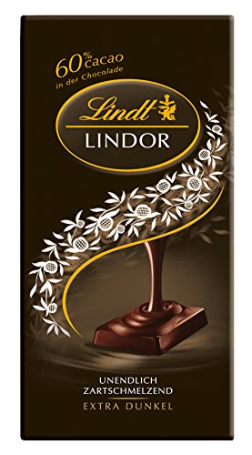 Lindt Lindor Filled Dark Chocolate Bar, 100g