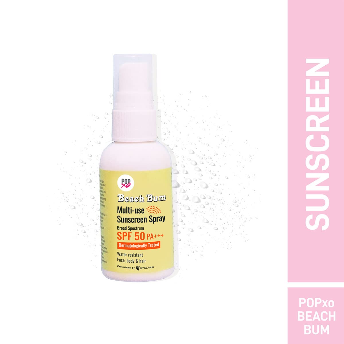 MyGlamm POPxo Beach Bum Ultra-Light Sunscreen Spray SPF 50-50gm