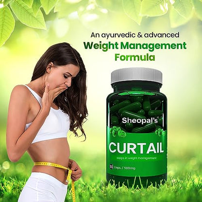 Sheopal's Curtail Helps in Weight Loss Capsules For Men And Women With Pure Extract (60 Capsules, Pack of 1)