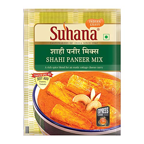 Suhana Shahi Paneer 50g Pouch | Spice Mix | Easy to Cook (Pack of 3)