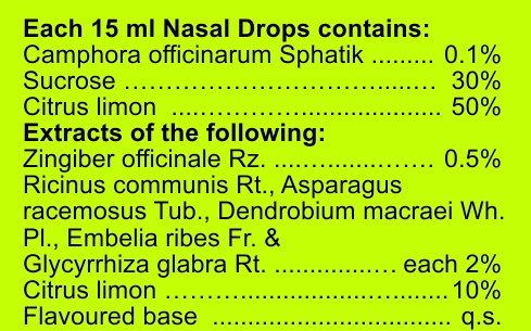 Charak Pharma Cephagraine Drops for Nasal Decongestion in Sinusitis - 15 ml (Pack of 3)